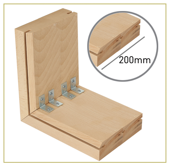 200mm wood lightbox profile
